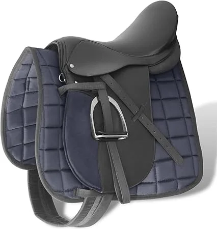 Migliori selle per cavalli: 7 modelli a confronto 8 Snsowed – Set sella 17,5 in vera pelle naturale, 5 pezzi